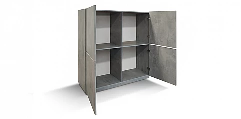 Μοντέρνο ντουλάπι τραπεζαρίας CEMENT GRAY (1825)