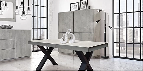 Μοντέρνο ντουλάπι τραπεζαρίας CEMENT GRAY (1825)