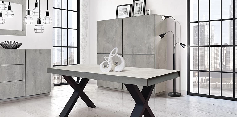 Μοντέρνο ντουλάπι τραπεζαρίας CEMENT GRAY (1825)-ΜΠΟΥΦΕΣ Μοντέρνο ντουλάπι τραπεζαρίας CEMENT GRAY (1825)-ΜΠΟΥΦΕΣ