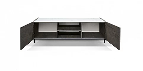 Μοντέρνο έπιπλο τηλεόρασης με μεταλλικά πόδια OXIDIZED (1788)