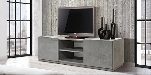 Μοντέρνο έπιπλο τηλεόρασης CEMENT GRAY (1856)