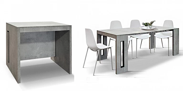 Πολυμορφικό τραπέζι-κονσόλα επεκτεινόμενο 45-295εκ (1819)-ΤΡΑΠΕΖΙΑ ΤΡΑΠΕΖΑΡΙΑΣ