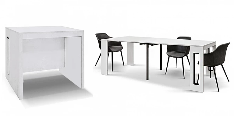 Πολυμορφικό τραπέζι-κονσόλα επεκτεινόμενο 45-295εκ (1837)-ΤΡΑΠΕΖΙΑ ΤΡΑΠΕΖΑΡΙΑΣ