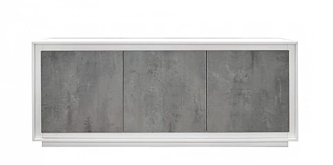 Μοντέρνος τρίφυλλος μπουφές WHITE-CEMENT (1844)