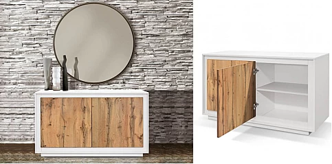 Μοντέρνος δίφυλλος μπουφές RUSTIC (1848)