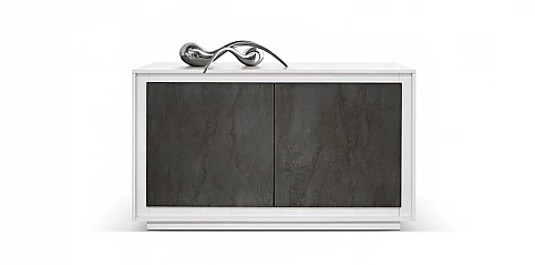 Μοντέρνος δίφυλλος μπουφές WHITE-GREY (1845)