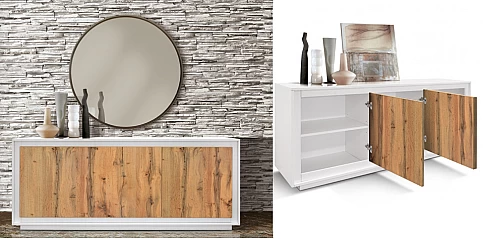 Μοντέρνος τρίφυλλος μπουφές RUSTIC (1849)