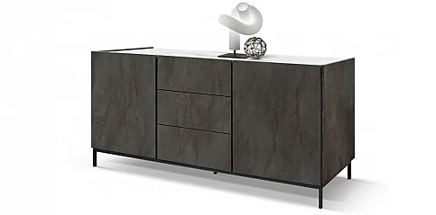 Μοντέρνος μπουφές με μεταλλικά πόδια OXIDIZED (1785)