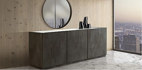 Μοντέρνος μπουφές τρίφυλλος OXIDIZED (1767)