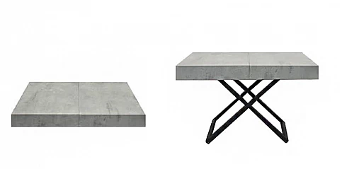 Πτυσσόμενο τραπέζι 3 σε 1 CEMENT (1823)