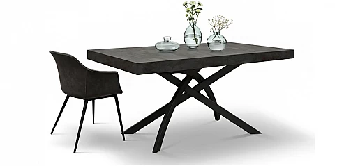 Μοντέρνο τραπέζι τραπεζαρίας χιαστί OXIDIZED (1830)