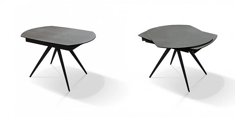 Μοντέρνο τραπέζι τραπεζαρίας επεκτεινόμενο ανθρακί (1920)-ΤΡΑΠΕΖΙΑ ΤΡΑΠΕΖΑΡΙΑΣ