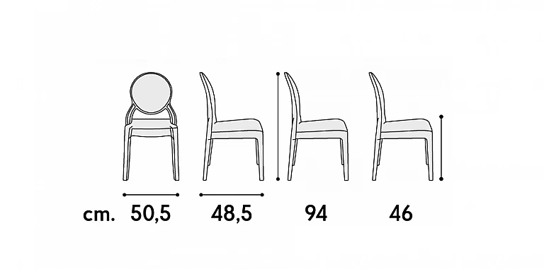 Μοντέρνα διάφανη καρέκλα (0695) ΚΑΡΕΚΛΕΣ ΤΡΑΠΕΖΑΡΙΑΣ