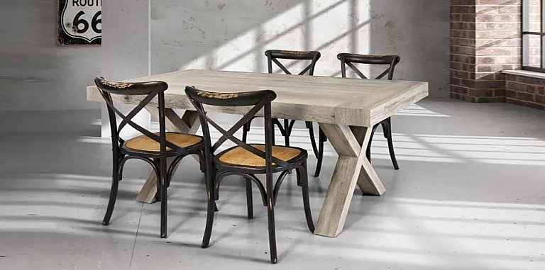 Καρέκλα χιαστί με ρατάν (0781)-ΚΑΡΕΚΛΕΣ ΤΡΑΠΕΖΑΡΙΑΣ