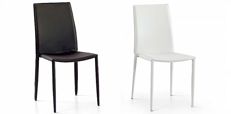 Μεταλλική καρέκλα μαύρη ecopelle (0612) ΚΑΡΕΚΛΕΣ ΤΡΑΠΕΖΑΡΙΑΣ