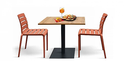 Τραπέζι εστίασης τετράγωνο 60X60X72Y (1688/1724)