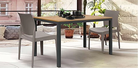 Τραπέζι εστίασης μεταλλικό 110X68X75Y (2099)