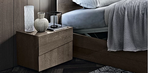 Κομοδίνο μοντέρνου σχεδιασμού TEKNO γκρι (TEK5)