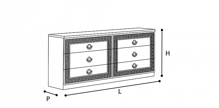 Συρταριέρα σε εκρού/χρυσό Μαίανδρος AIDA (AIV2) ΣΥΡΤΑΡΙΕΡΑ/ΚΟΜΟΤΑ Συρταριέρα σε εκρού/χρυσό Μαίανδρος AIDA (AIV2) ΣΥΡΤΑΡΙΕΡΑ/ΚΟΜΟΤΑ