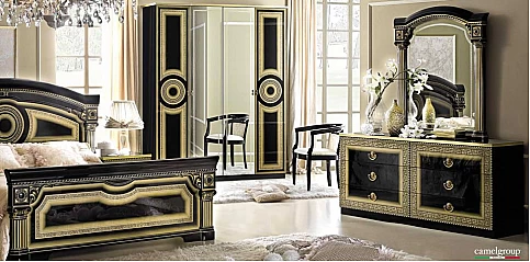 Συρταριέρα μαύρο-χρυσό Μαίανδρος AIDA (ABG2)