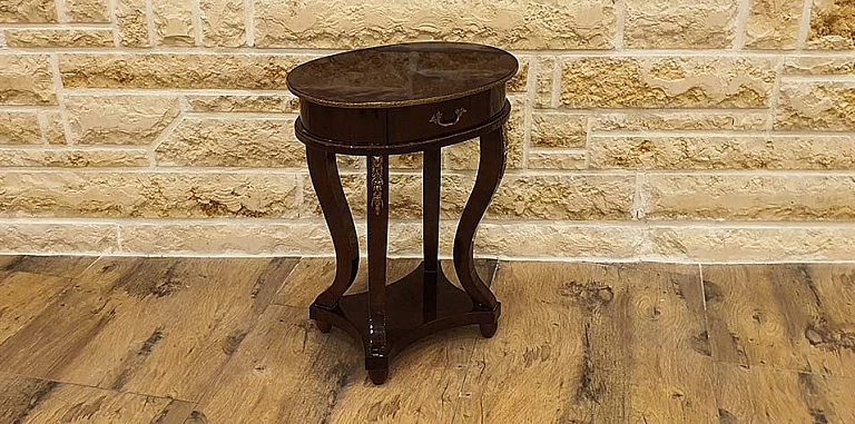 Οβάλ τραπεζάκι πλαϊνό (1071) ΤΡΑΠΕΖΑΚΙΑ ΛΑΜΠΑΣ Louis XV