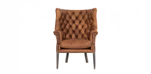 Churchill clubchair light brown matt