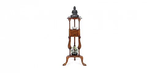 Ανθοστήλη σαλονιού με συρταράκι VILLAGE (P010)