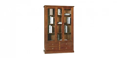 Βιβλιοθήκη κλειστή καρυδιά (389Ι)