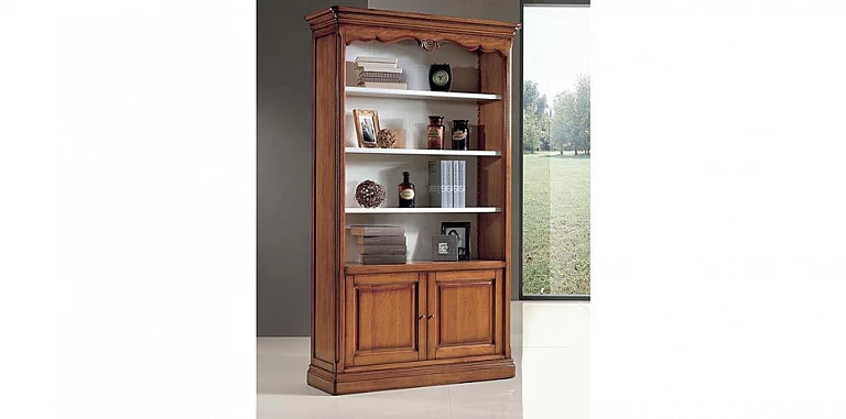 Βιβλιοθήκη με δύο πόρτες σε φινίρισμα καρυδιάς (0427) ΒΙΒΛΙΟΘΗΚΗ Βιβλιοθήκη με δύο πόρτες σε φινίρισμα καρυδιάς (0427) ΒΙΒΛΙΟΘΗΚΗ