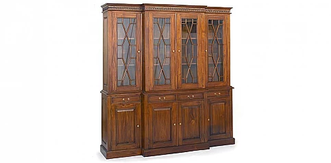 Βιτρίνα-βιβλιοθήκη μασίφ CLASSIC (Α268)