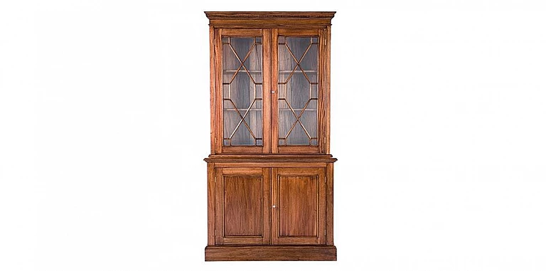 Βιτρίνα μασίφ σε ρουστίκ στυλ CLASSIC (Α305)-ΒΙΤΡΙΝΕΣ ΕΠΙΠΛΑ