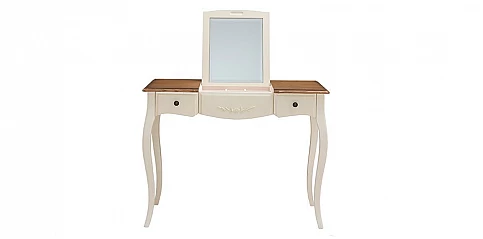 Γραφειάκι-τουαλέτα σε εκρού πατίνα vintage (GW54)