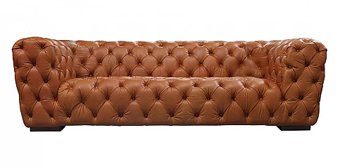 Τριθέσιος δερμάτινος καναπές (3066)