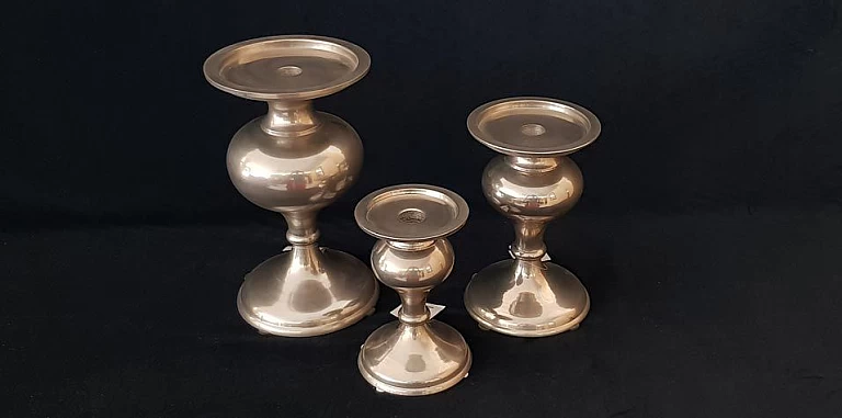 Διακοσμητικά κηροπήγια σετ 2 τμχ (601G, 601A) ΚΗΡΟΠΗΓΙΑ