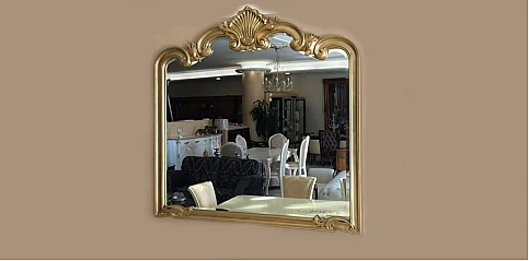 Καθρέφτης τοίχου χρυσός (Ε009)