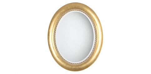 Καθρέφτης οβάλ σε χρυσό χρώμα (3402)