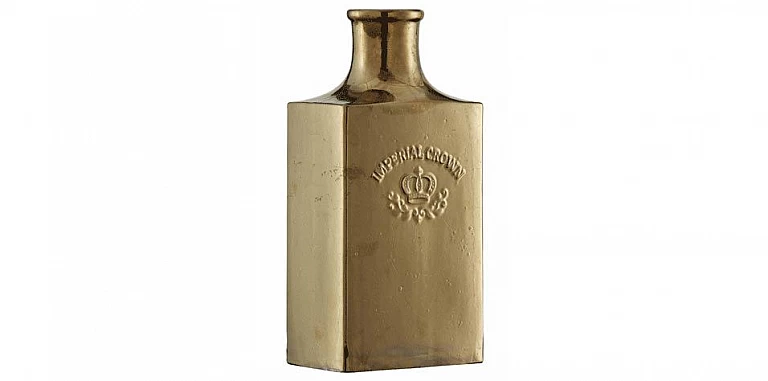 Κεραμικό βάζο χρυσό (Α918)-ΒΑΖA ΔΙΑΚΟΣΜΗΤΙΚA