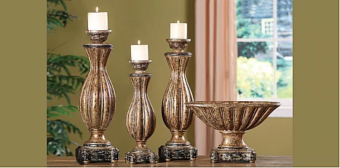 Κηροπήγια σετ τριών τμχ (Ε218)