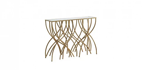 Κονσόλα σε χρυσό μέταλλο (3575)