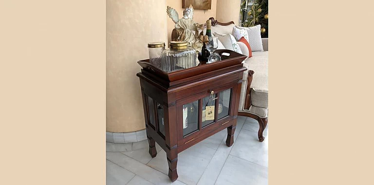 Μπαράκι με δίσκο (H028) ΜΠΑΡΑΚΙ ΕΠΙΠΛΟ