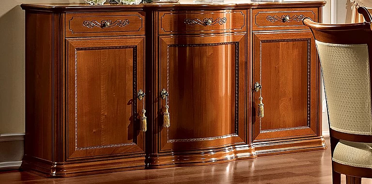 Μπουφές τραπεζαρίας κλασικός σε φινίρισμα καρυδιάς TORRIANI (TOR3) ΜΠΟΥΦΕΣ