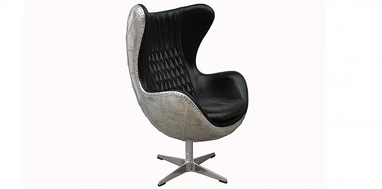 Πολυθρόνα γραφείου σε μαύρο δέρμα (016Μ) ΠΟΛΥΘΡΟΝΑ ΓΡΑΦΕΙΟΥ