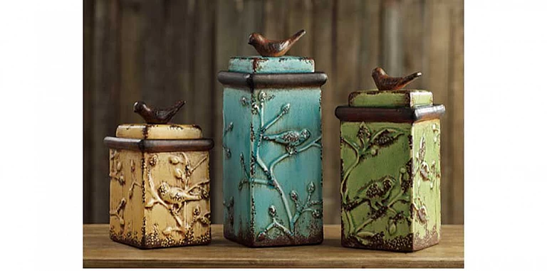 Σετ διακοσμητικά 3 τμχ (P534)-ΒΑΖA ΔΙΑΚΟΣΜΗΤΙΚA