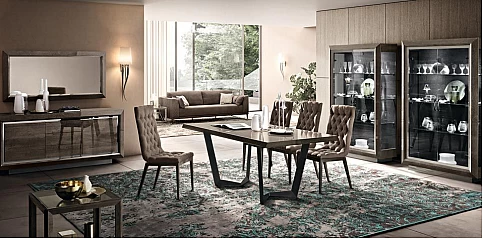 Σετ τραπεζαρία μοντέρνα γκρι (ELITE)