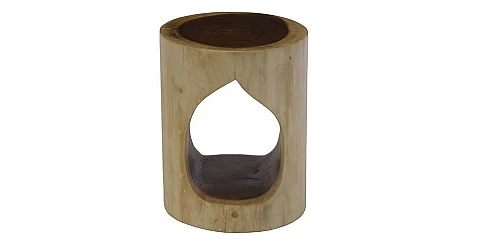 Σκαμπό ξύλινο (ROUN)