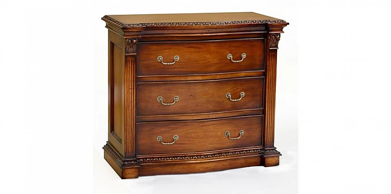 Συρταριέρα από μασίφ μαόνι CHESNUT HILL (CH02)-ΚΟΜΟΤΑ ΜΙΚΡΟΕΠΙΠΛΑ