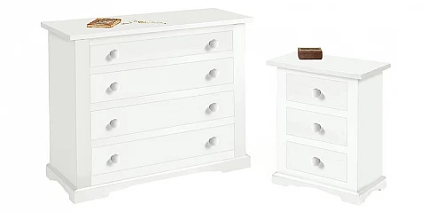 Συρταριέρα και δύο κομοδίνα (1176) σετ 3τμχ