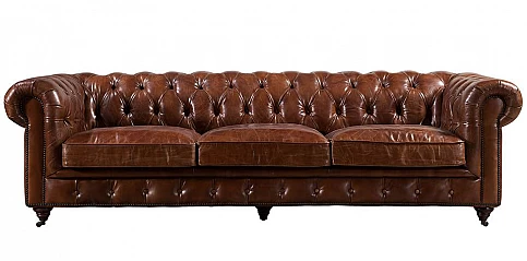 Τετραθέσιος δερμάτινος καναπές (0094)