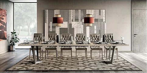 Τραπέζι τραπεζαρίας μοντέρνο εκρού ELITE (ELAV200)