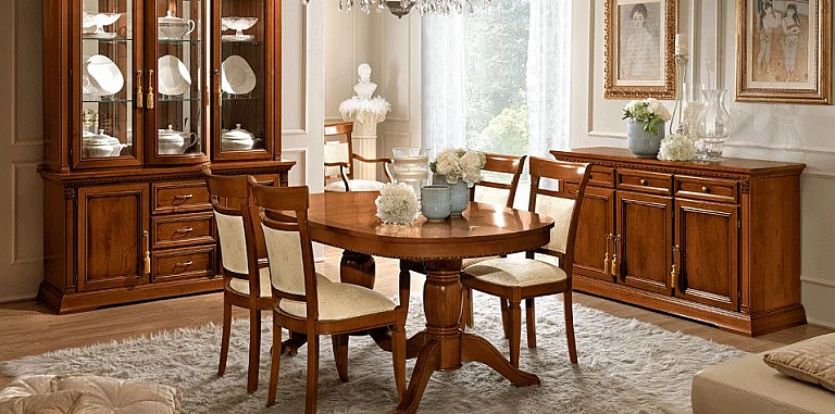 Τραπέζι τραπεζαρίας επεκτεινόμενο TREVISO κερασιά (TREO) ΤΡΑΠΕΖΙΑ ΤΡΑΠΕΖΑΡΙΑΣ